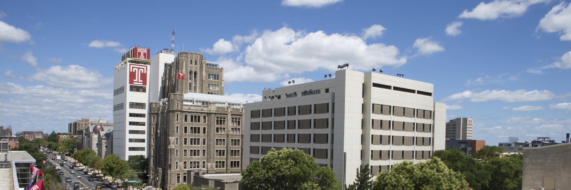 Street view of Temple University Klein Hall