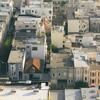 Rows of houses from an ariel perspective